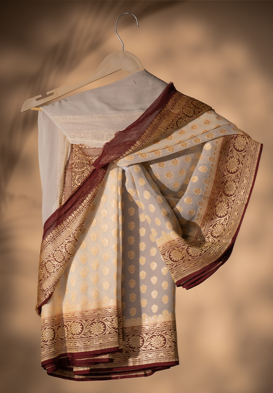 Hand Woven Saree in Pure Georgette