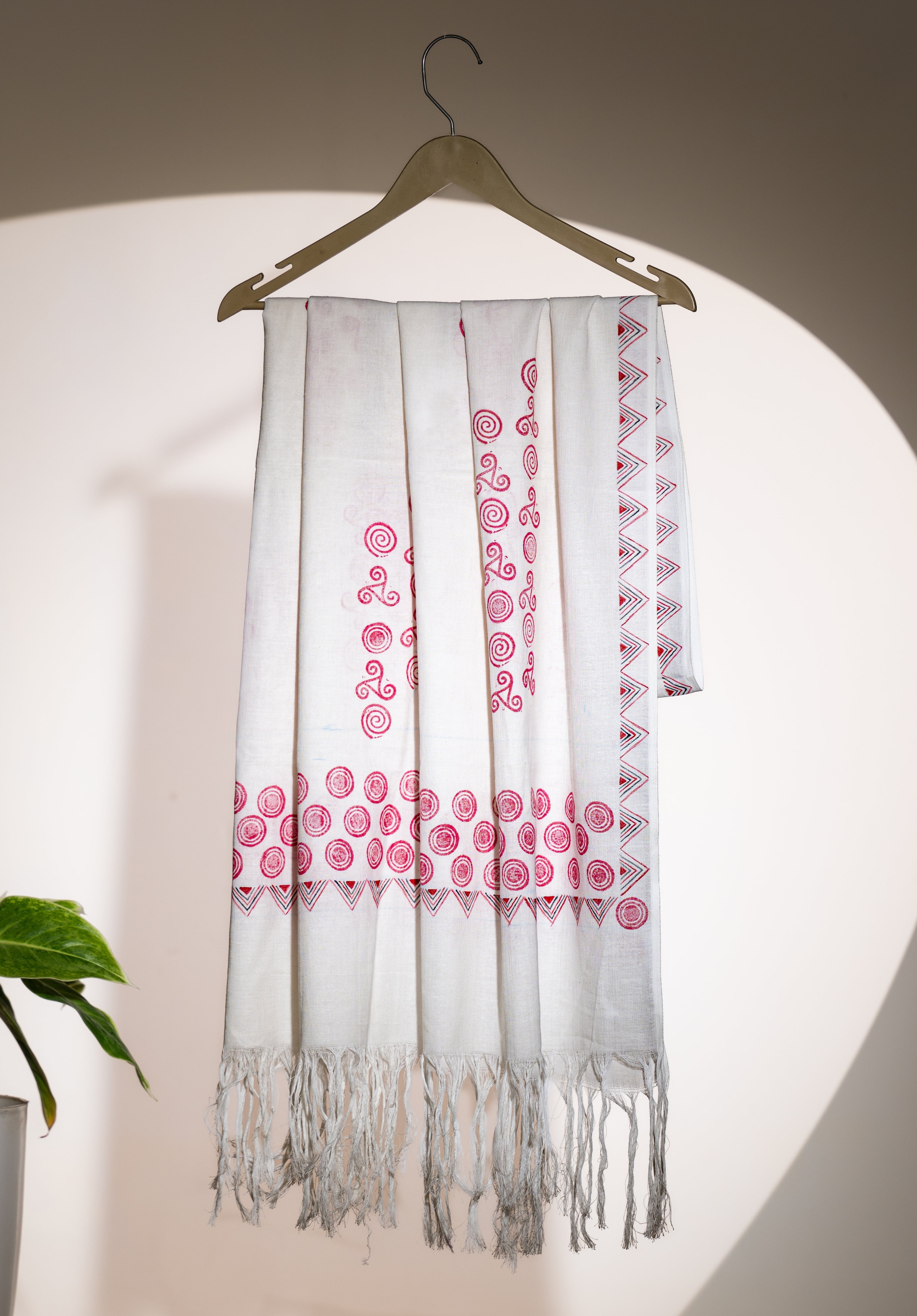 Block Print Dupatta in Hand Spun Cotton