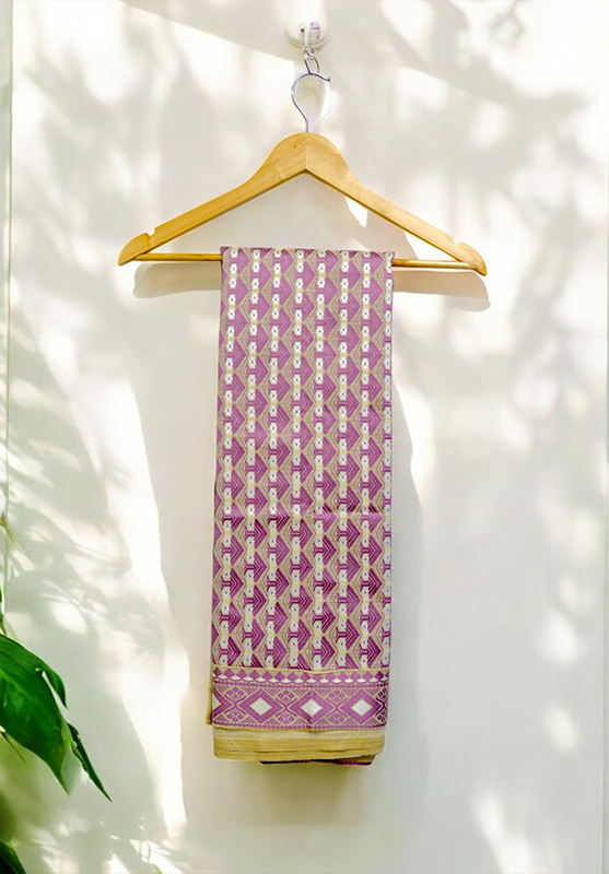 Assam Weaving Saree in Cotton Silk