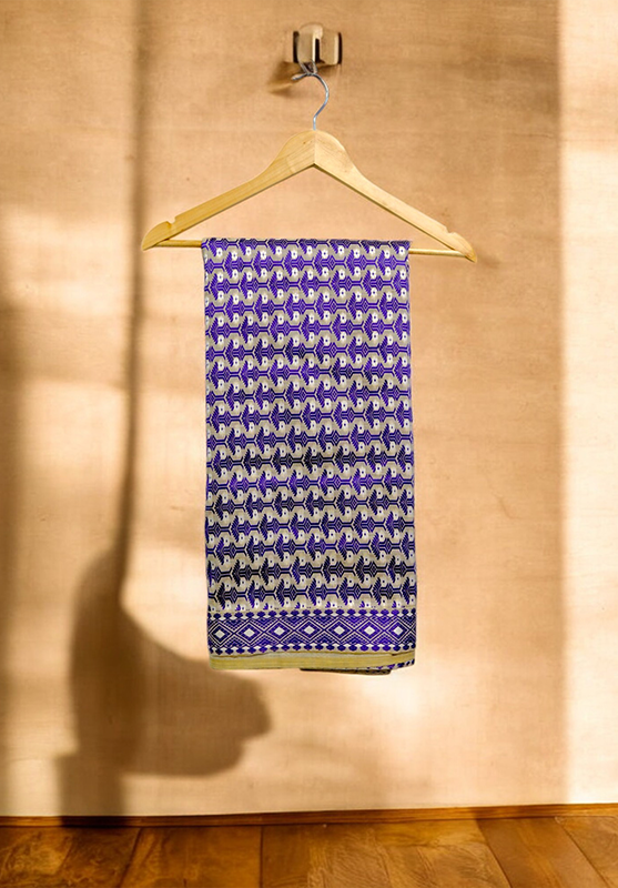 Assam Weaving Saree in Cotton Silk