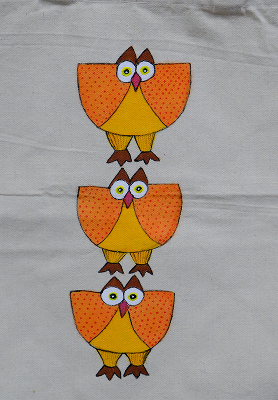 Colorful cultural tote with Pattachitra artwork