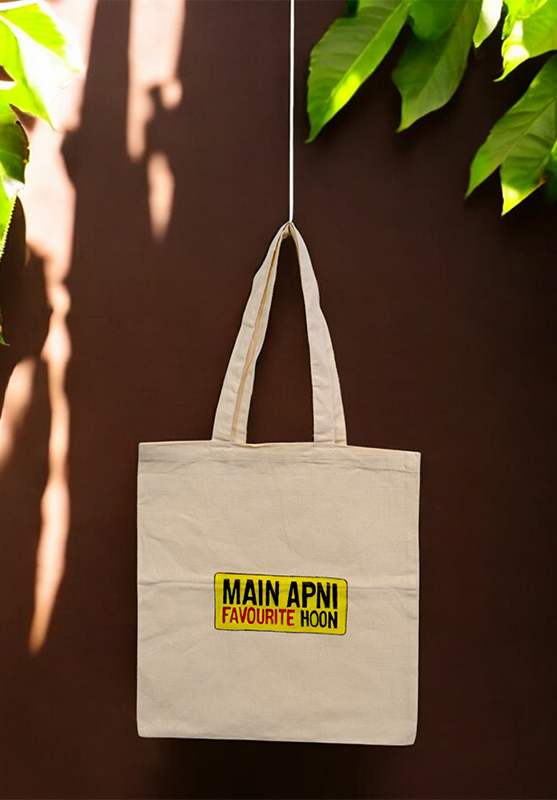 Hand painted tote bag with unique design