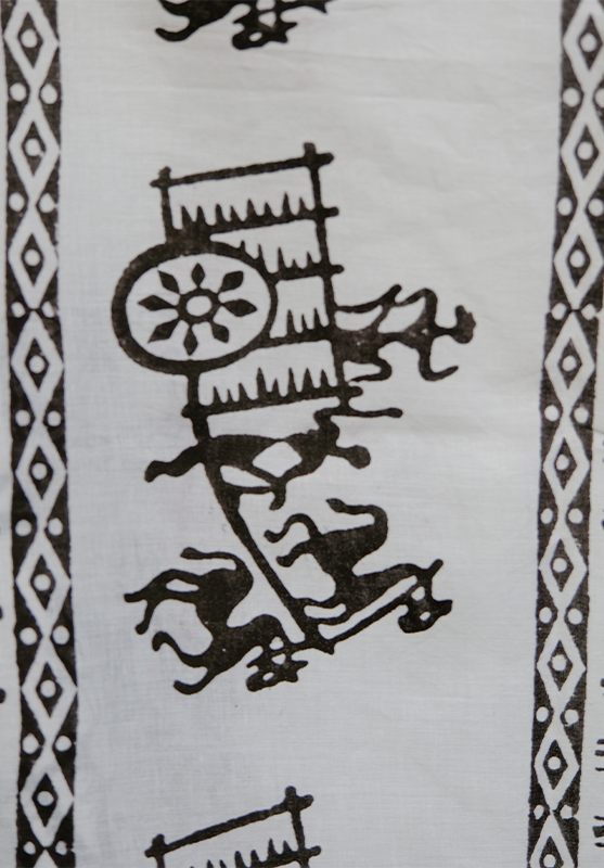 Hand Block Stole in Mulmul Cotton