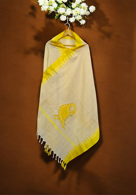 Ethnic hand-painted Bhil artwork