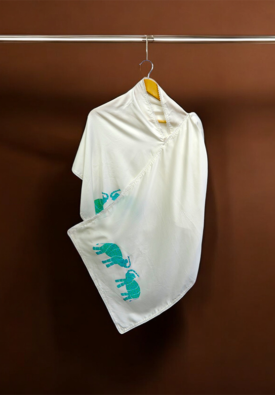 Ethnic art stole in viscose