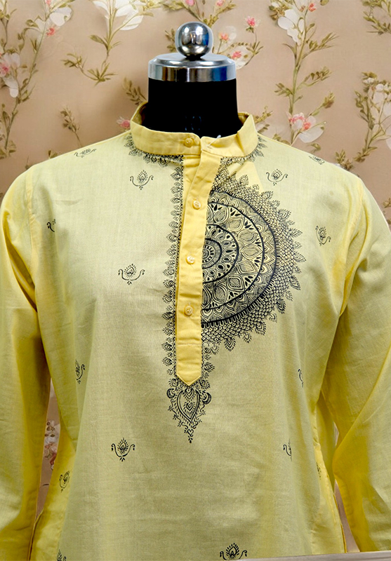Traditional Mandala kurta in Khadi fabric
