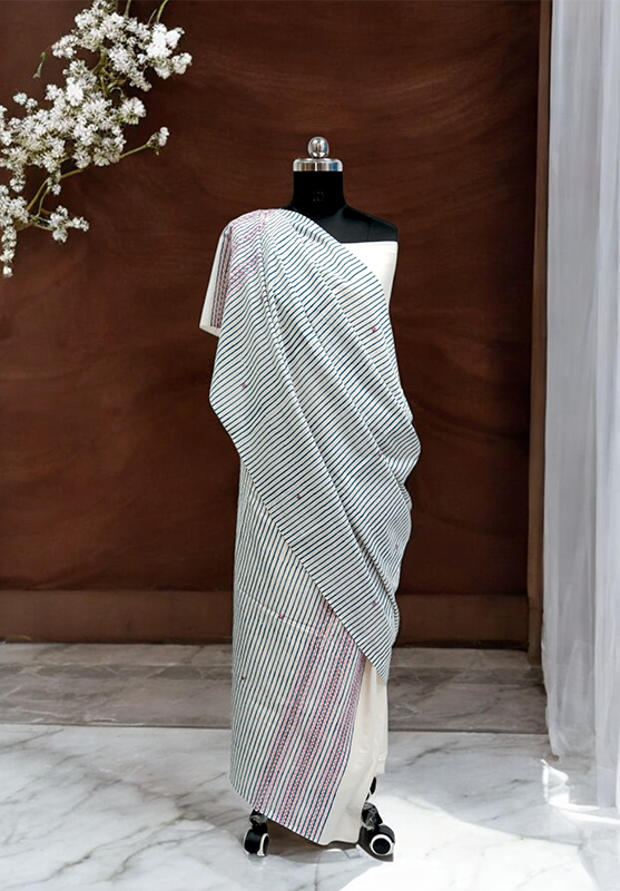 Block Print Dupatta in Hand Spun Cotton