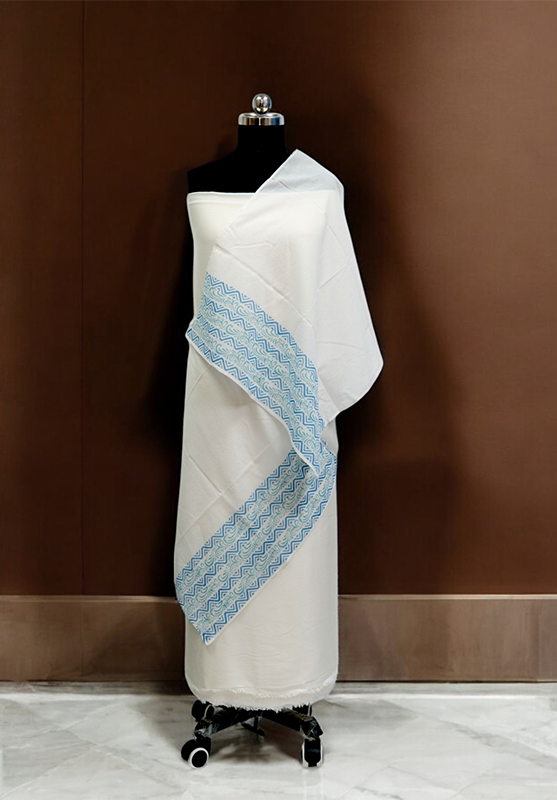 Hand Block Stole in Mulmul Cotton