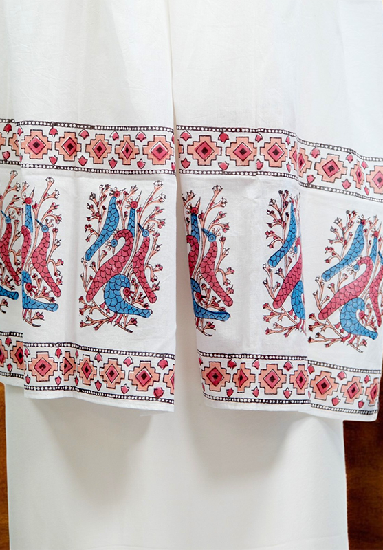 Hand Block Stole in Mulmul Cotton
