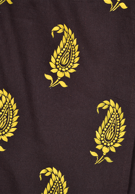 Hand-painted Sanjhi art tote bag with floral pattern