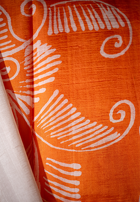 Batik Saree in Mulberry Silk