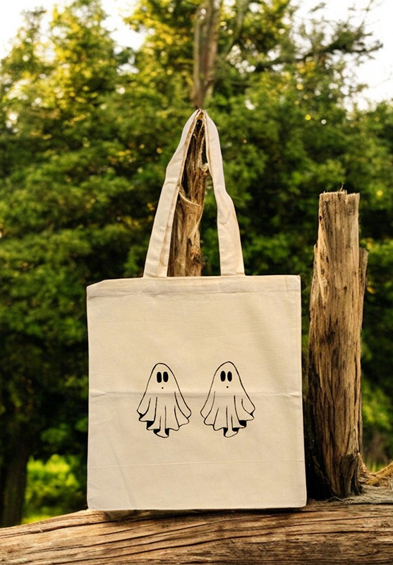 Unique hand-painted tote bag artwork