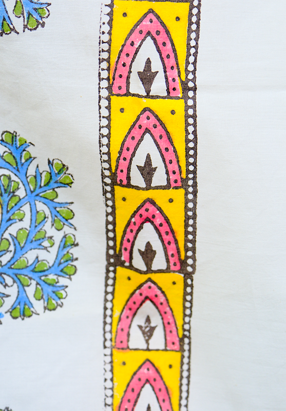 Hand Block Stole in Mulmul Cotton