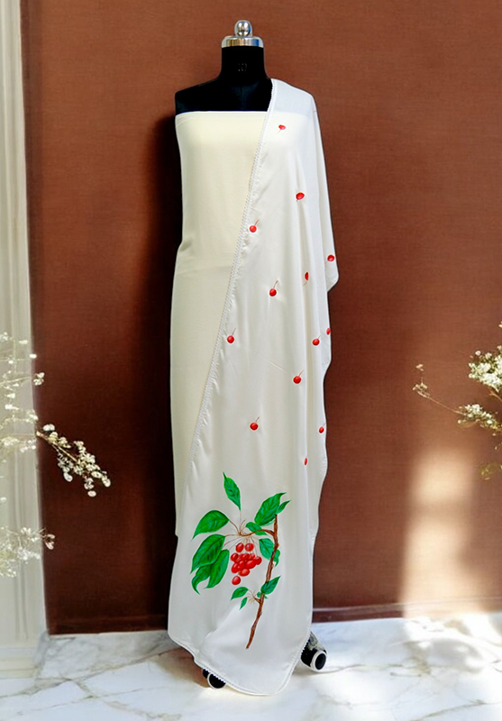 Hand-painted elegant stole