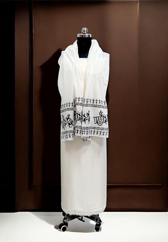 Hand Block Stole in Mulmul Cotton