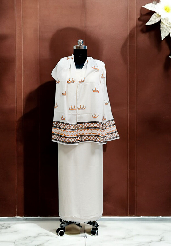 Hand Block Stole in Mulmul Cotton