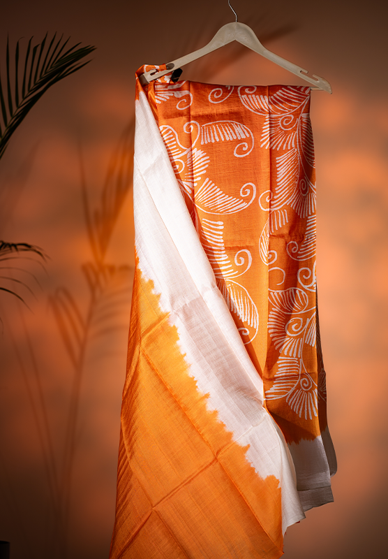 Batik Saree in Mulberry Silk