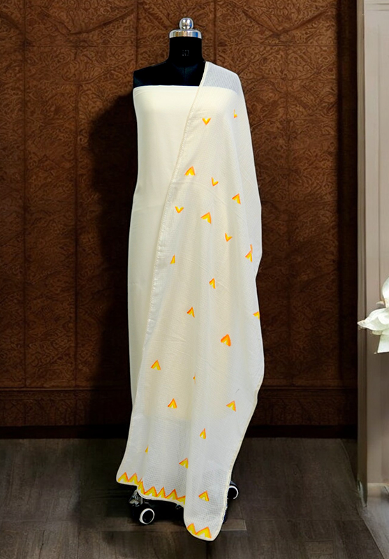 Hand-painted artistic stole