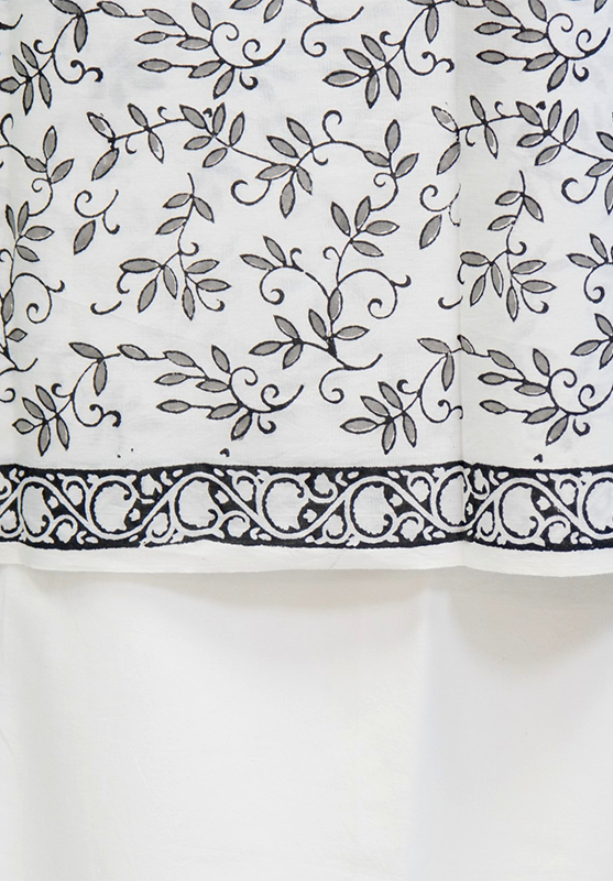 Hand Block Unstiched Suit in Pure Cotton