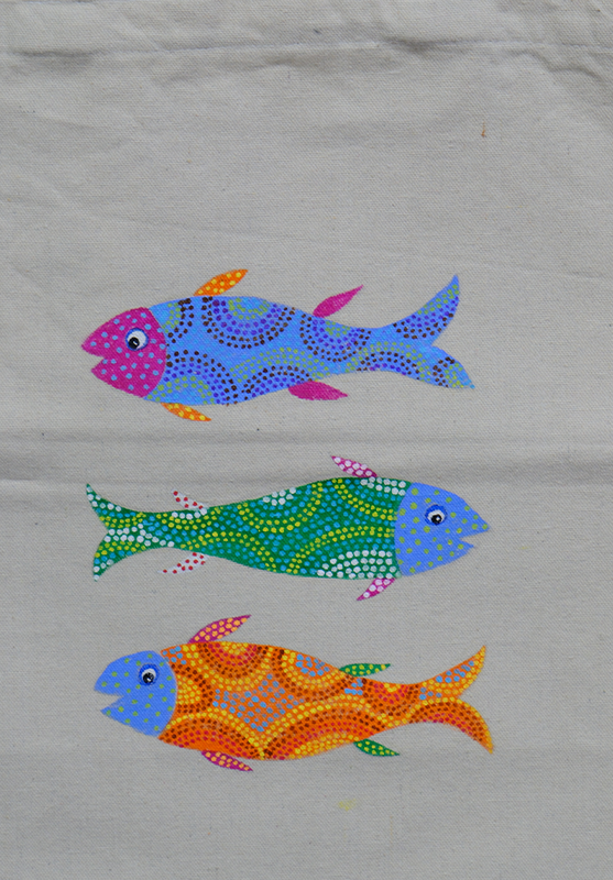 Hand Painting Bhil Art Tote Bag