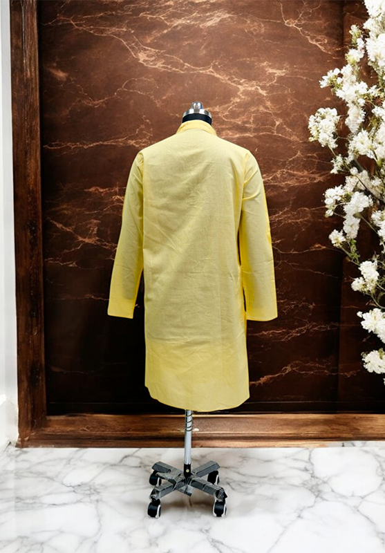 Mandala hand-painted Khadi cotton kurta