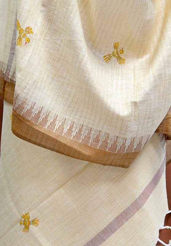 Colorful Bhil art dupatta for women