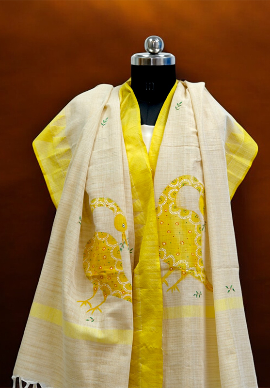 Colorful traditional dupatta design