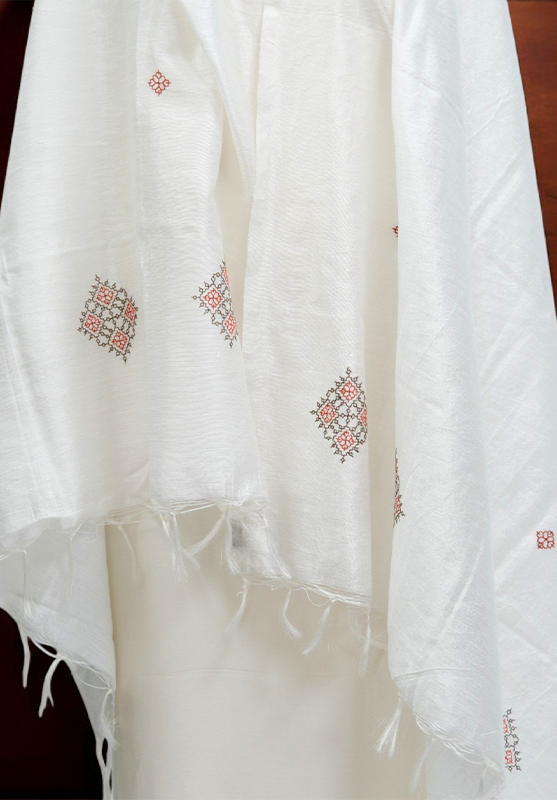 Hand-stitched Kasuti patterns full of cultural richness