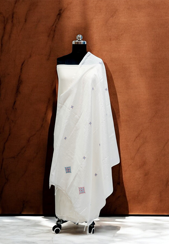 Ethnic wrap with fine Kasuti needlework