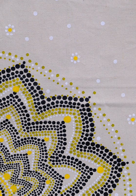 Eco-friendly hand-painted tote