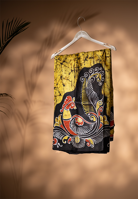 Batik Saree in Mulberry Silk