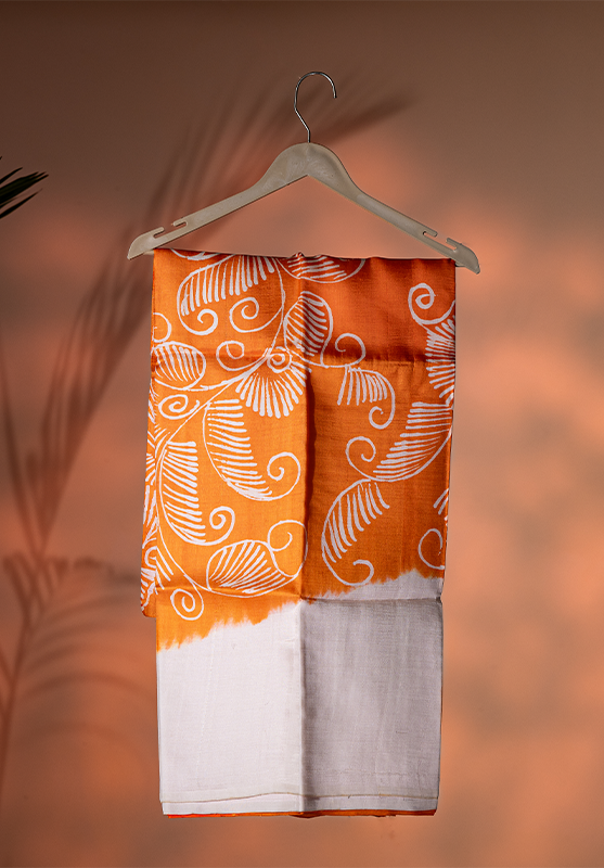 Batik Saree in Mulberry Silk