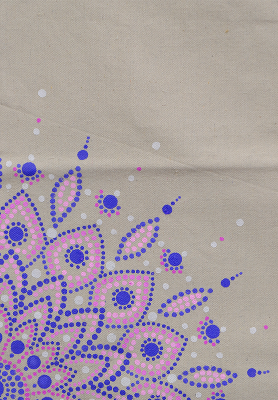 Eco-friendly tote bag with mandala art