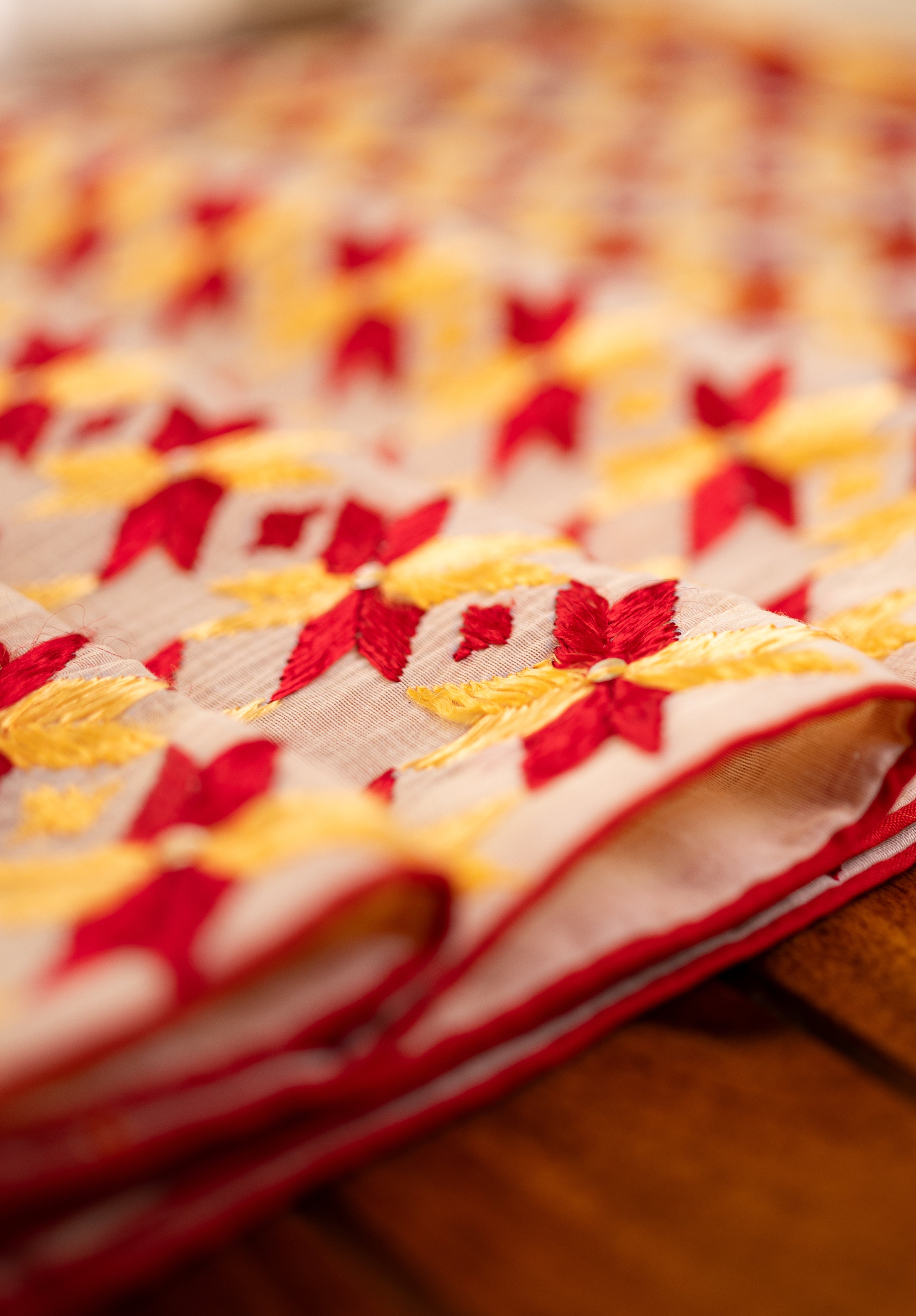 Ornate Phulkari stole – heritage fashion accessory